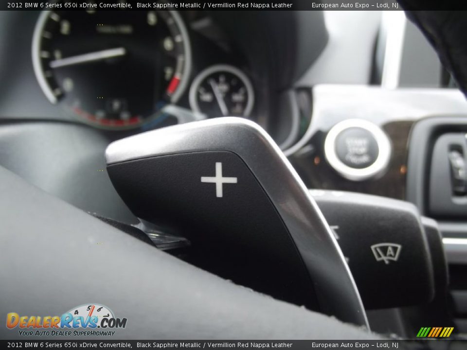 2012 BMW 6 Series 650i xDrive Convertible Black Sapphire Metallic / Vermillion Red Nappa Leather Photo #27