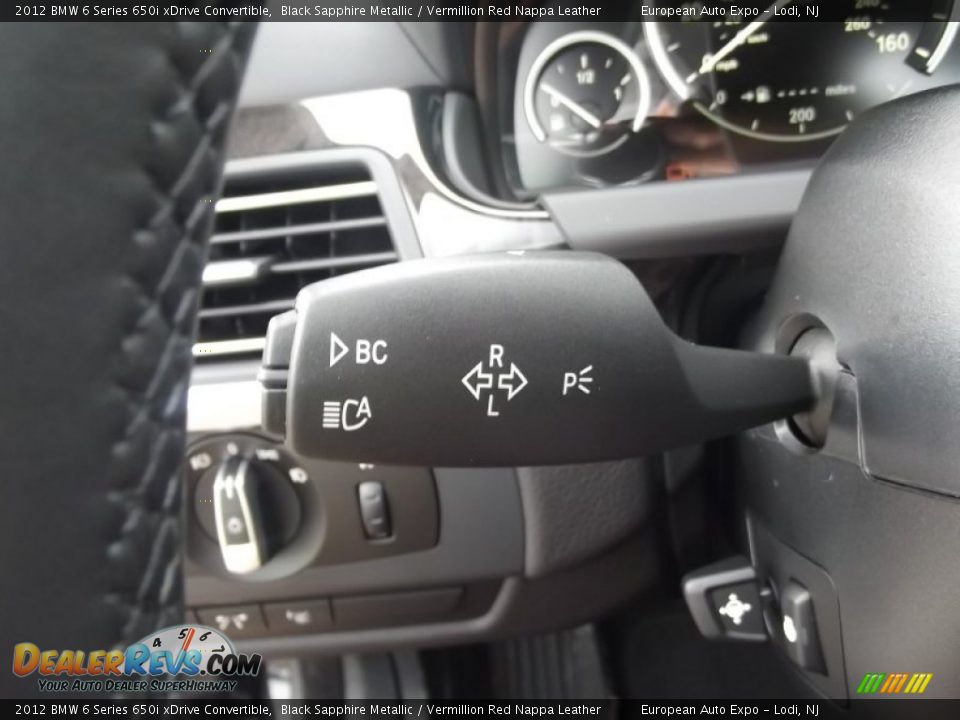 2012 BMW 6 Series 650i xDrive Convertible Black Sapphire Metallic / Vermillion Red Nappa Leather Photo #30