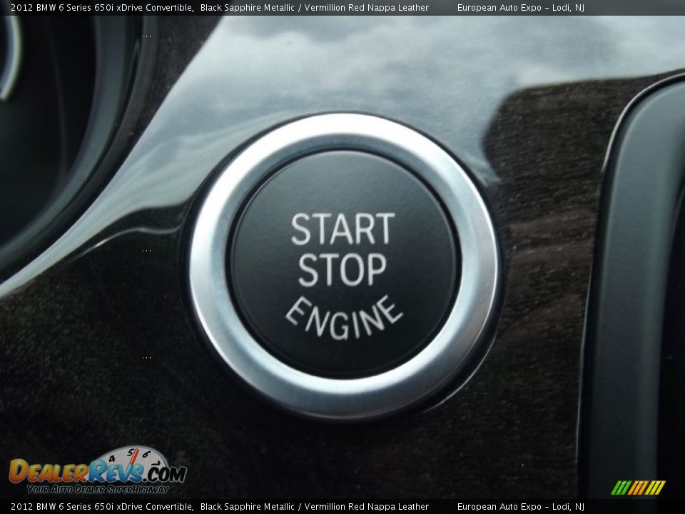 2012 BMW 6 Series 650i xDrive Convertible Black Sapphire Metallic / Vermillion Red Nappa Leather Photo #31