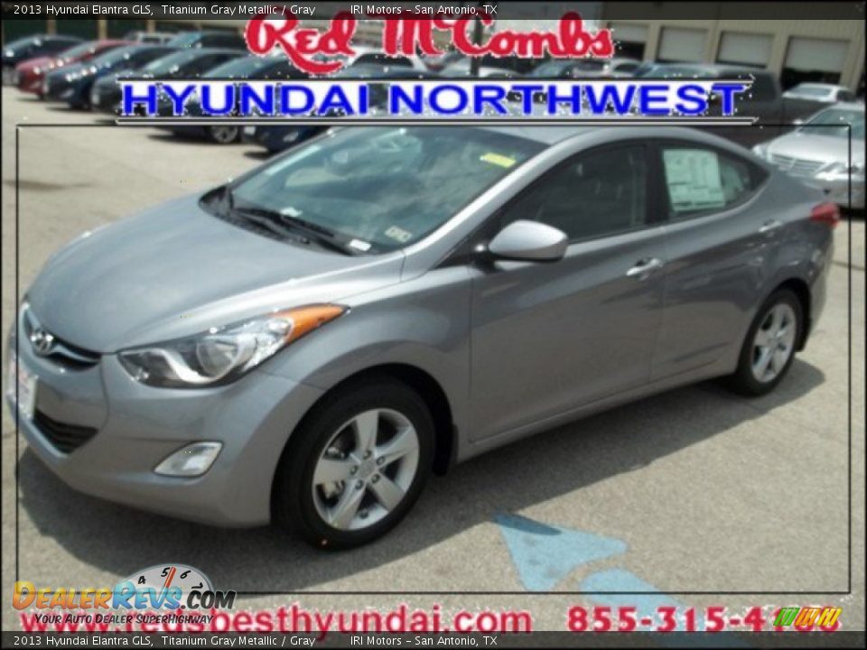 2013 Hyundai Elantra GLS Titanium Gray Metallic / Gray Photo #1