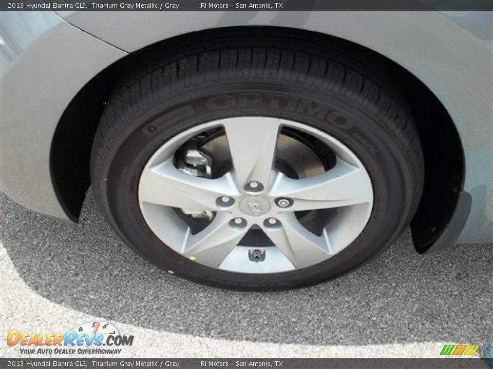 2013 Hyundai Elantra GLS Titanium Gray Metallic / Gray Photo #2