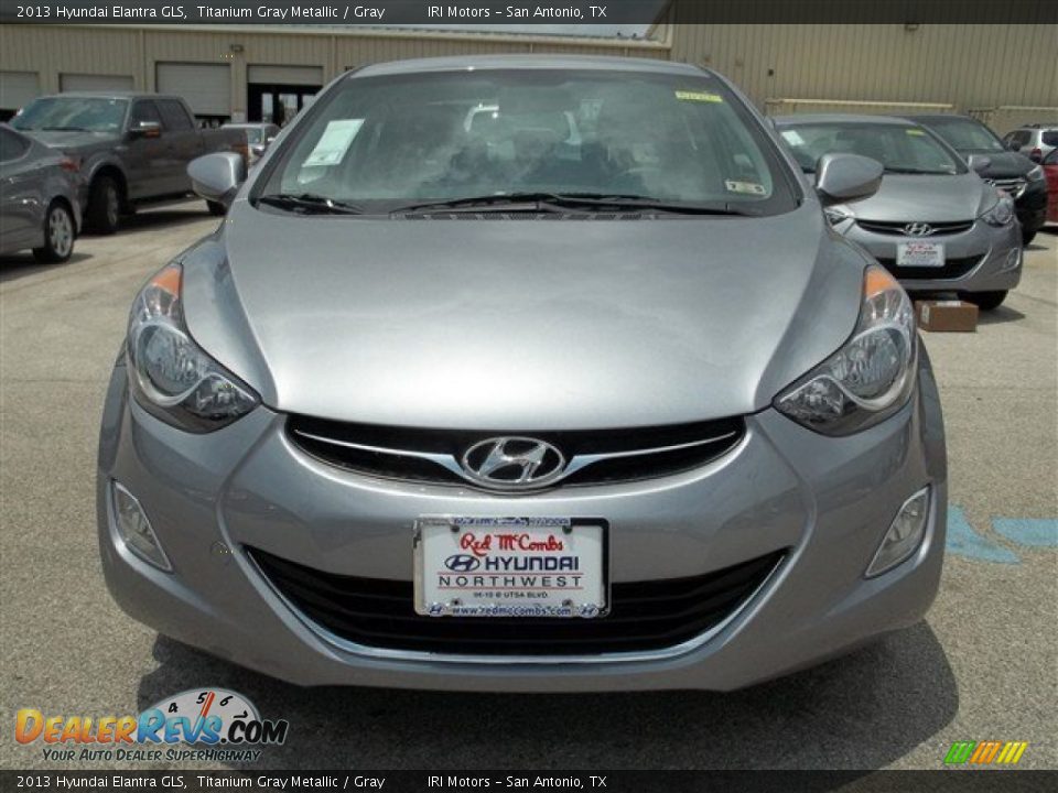 2013 Hyundai Elantra GLS Titanium Gray Metallic / Gray Photo #3