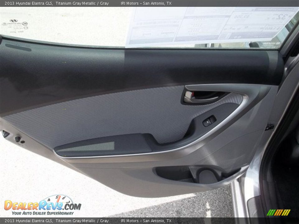 2013 Hyundai Elantra GLS Titanium Gray Metallic / Gray Photo #7