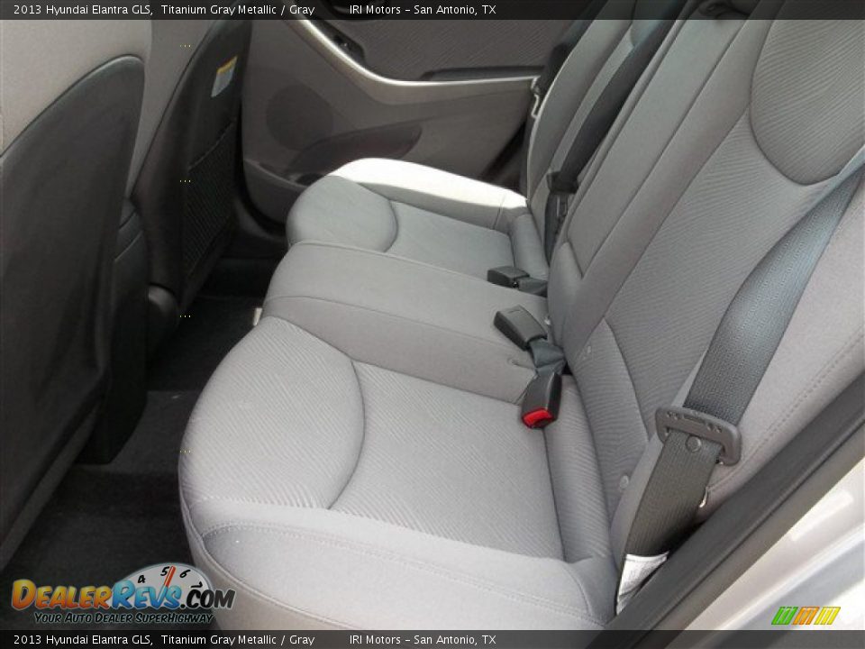 2013 Hyundai Elantra GLS Titanium Gray Metallic / Gray Photo #8