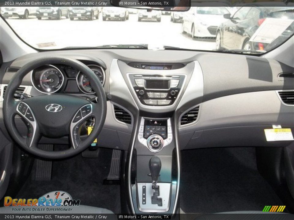2013 Hyundai Elantra GLS Titanium Gray Metallic / Gray Photo #10