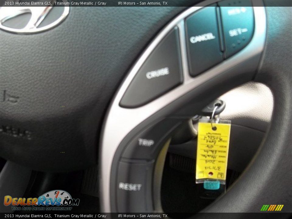 2013 Hyundai Elantra GLS Titanium Gray Metallic / Gray Photo #12