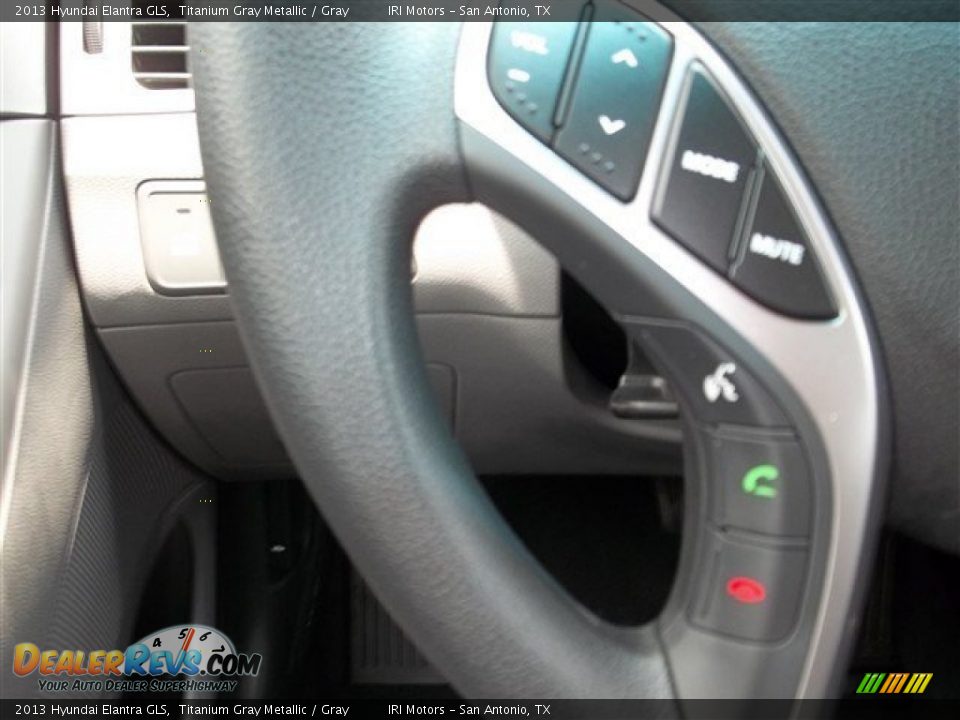 2013 Hyundai Elantra GLS Titanium Gray Metallic / Gray Photo #13