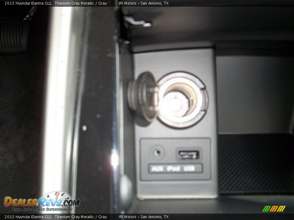 2013 Hyundai Elantra GLS Titanium Gray Metallic / Gray Photo #16