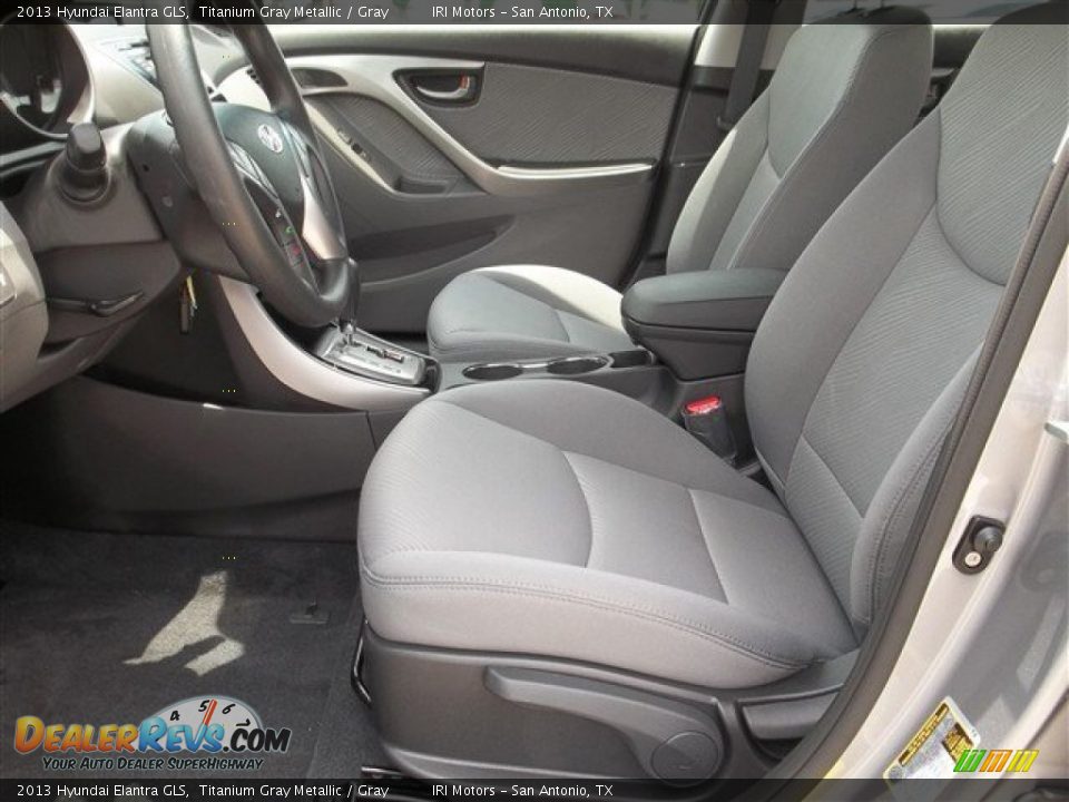2013 Hyundai Elantra GLS Titanium Gray Metallic / Gray Photo #20