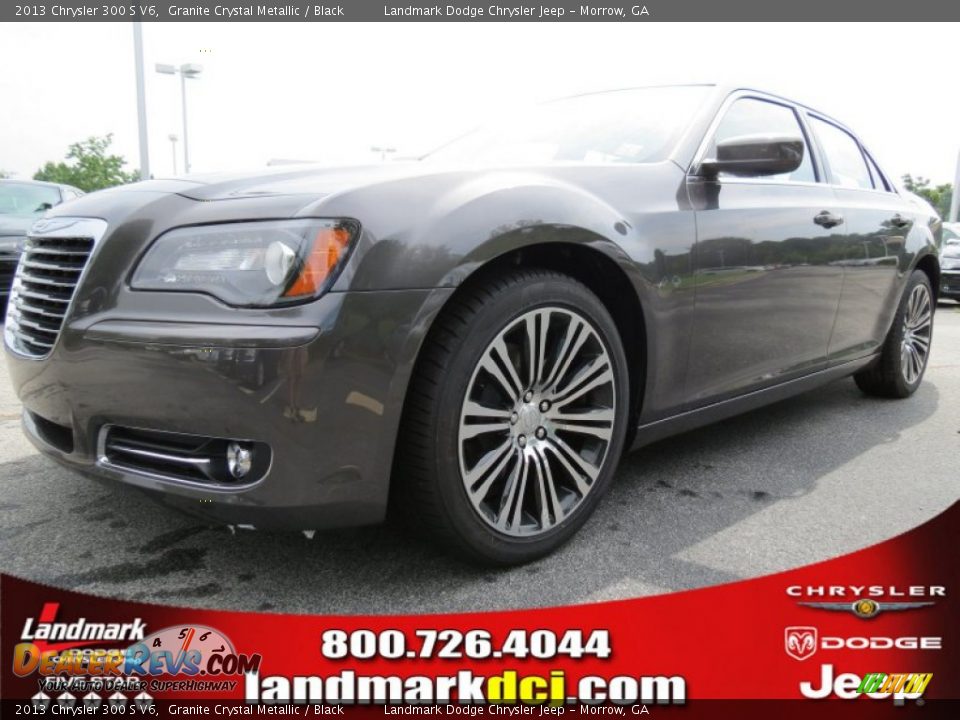2013 Chrysler 300 S V6 Granite Crystal Metallic / Black Photo #1
