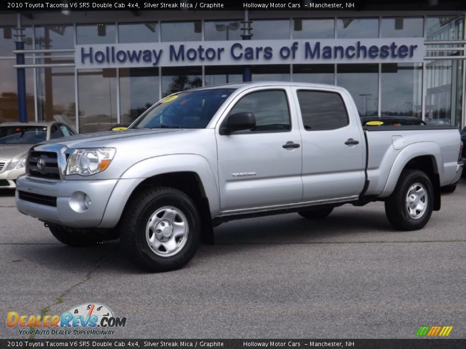 2010 Toyota Tacoma V6 SR5 Double Cab 4x4 Silver Streak Mica / Graphite Photo #1