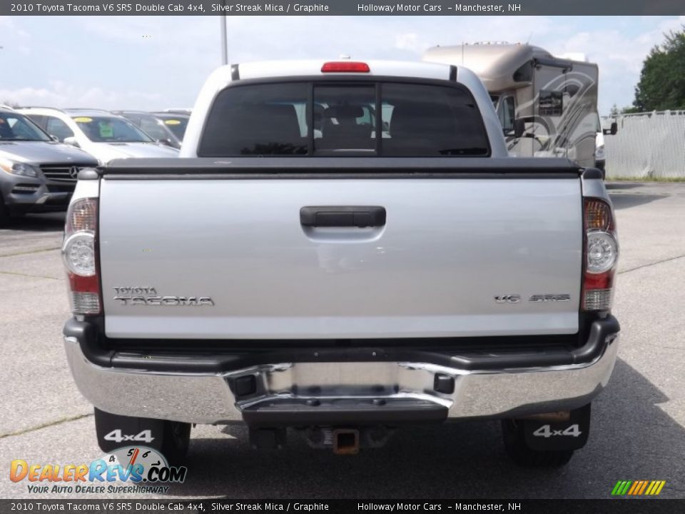 2010 Toyota Tacoma V6 SR5 Double Cab 4x4 Silver Streak Mica / Graphite Photo #4