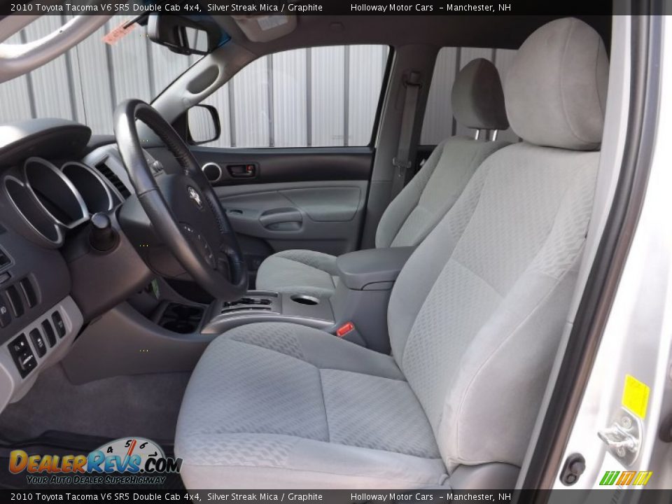 2010 Toyota Tacoma V6 SR5 Double Cab 4x4 Silver Streak Mica / Graphite Photo #10