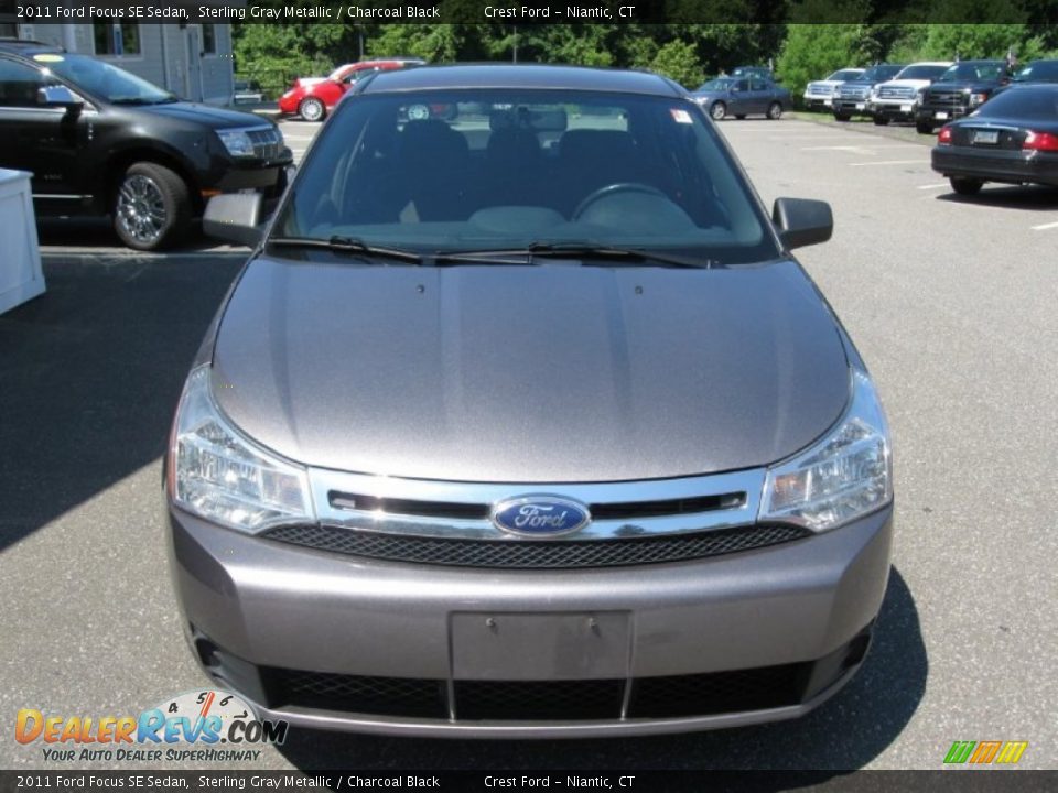 2011 Ford Focus SE Sedan Sterling Gray Metallic / Charcoal Black Photo #2