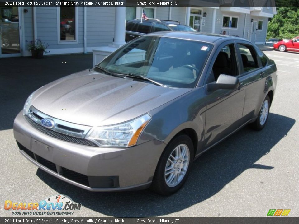 2011 Ford Focus SE Sedan Sterling Gray Metallic / Charcoal Black Photo #3