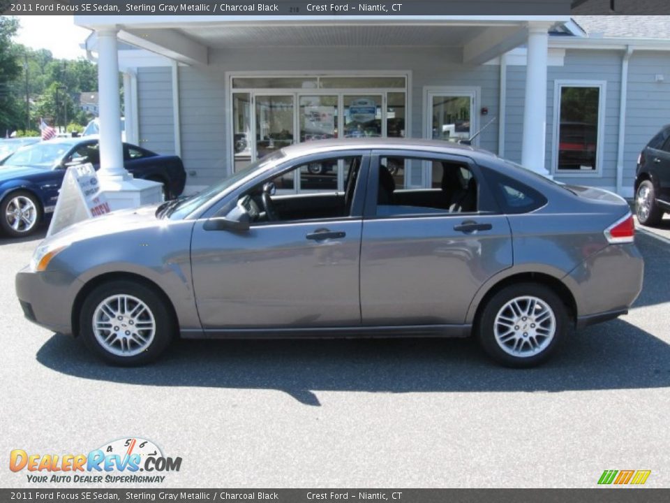 2011 Ford Focus SE Sedan Sterling Gray Metallic / Charcoal Black Photo #4