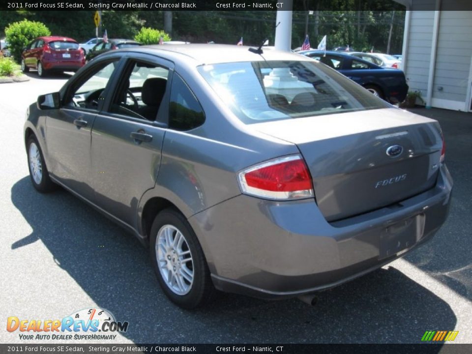 2011 Ford Focus SE Sedan Sterling Gray Metallic / Charcoal Black Photo #5