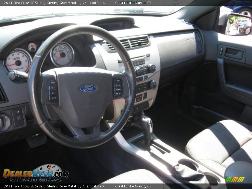 2011 Ford Focus SE Sedan Sterling Gray Metallic / Charcoal Black Photo #11