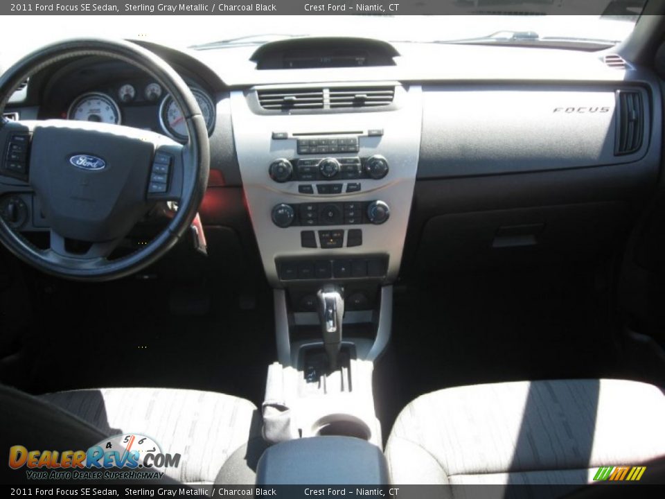 2011 Ford Focus SE Sedan Sterling Gray Metallic / Charcoal Black Photo #12