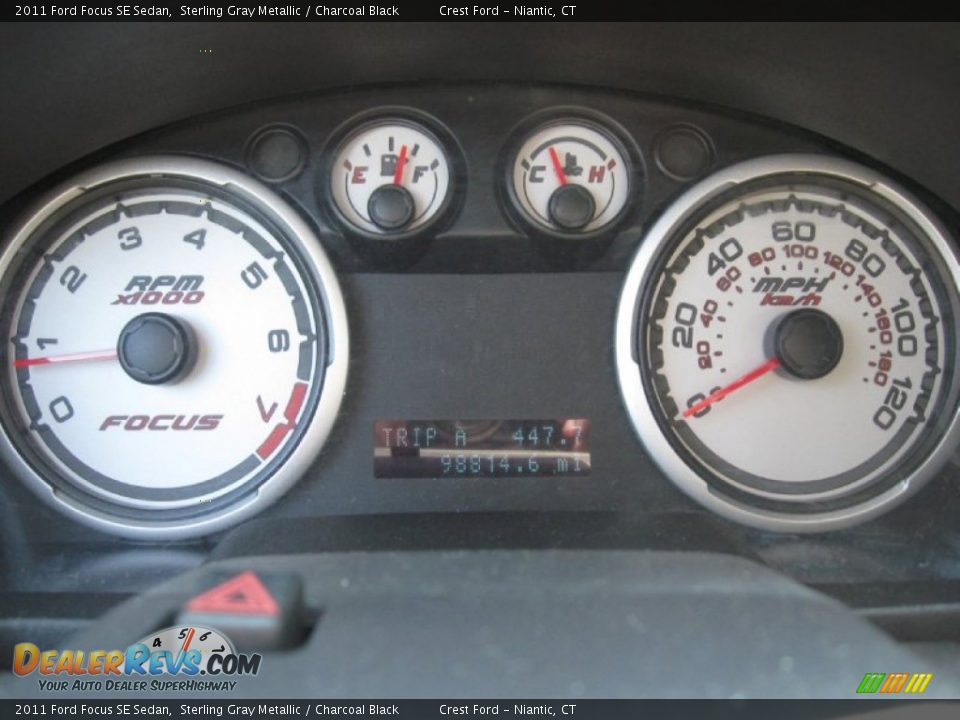 2011 Ford Focus SE Sedan Sterling Gray Metallic / Charcoal Black Photo #14
