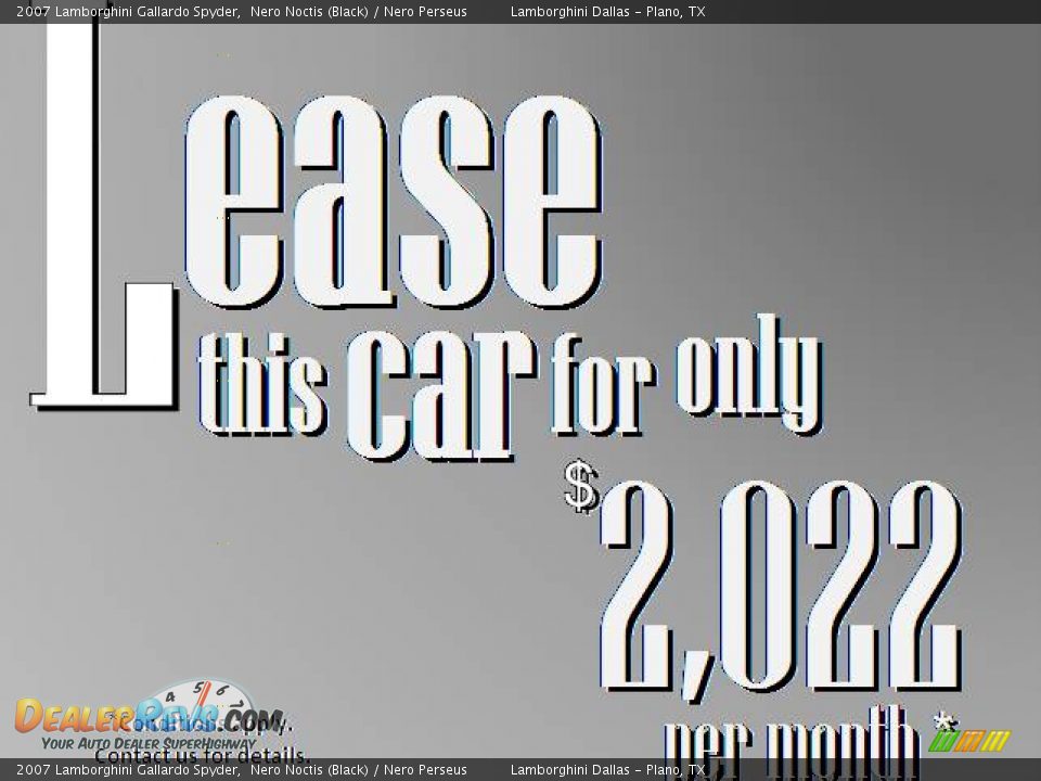 2007 Lamborghini Gallardo Spyder Nero Noctis (Black) / Nero Perseus Photo #15