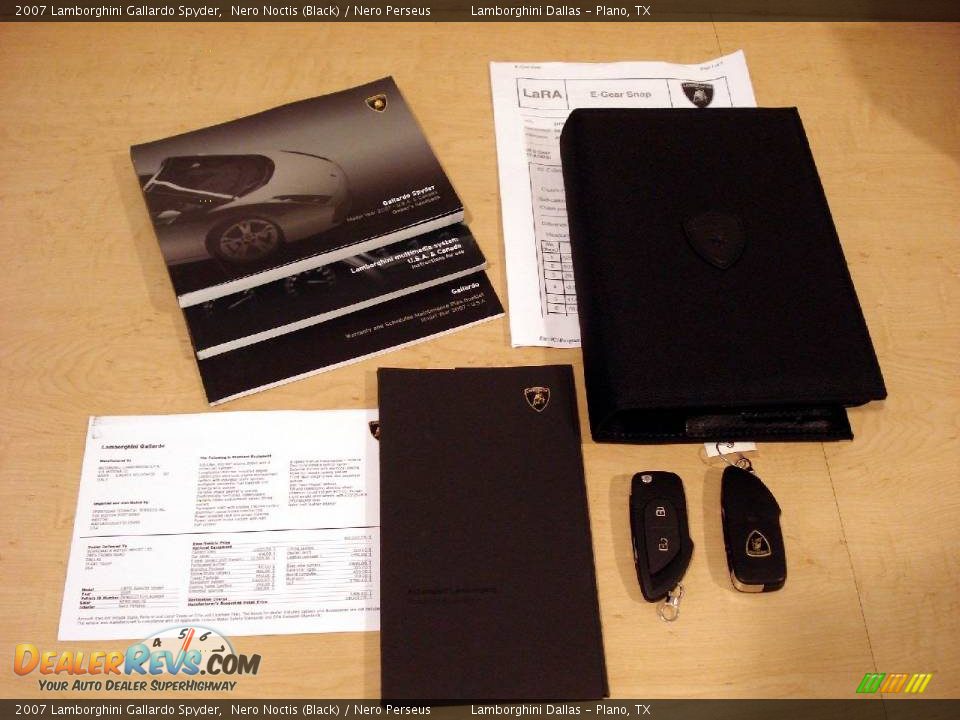 2007 Lamborghini Gallardo Spyder Nero Noctis (Black) / Nero Perseus Photo #16