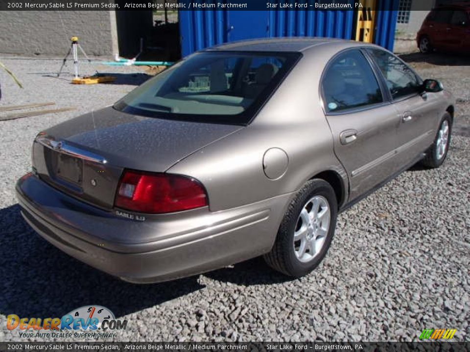 2002 Mercury Sable LS Premium Sedan Arizona Beige Metallic / Medium Parchment Photo #4