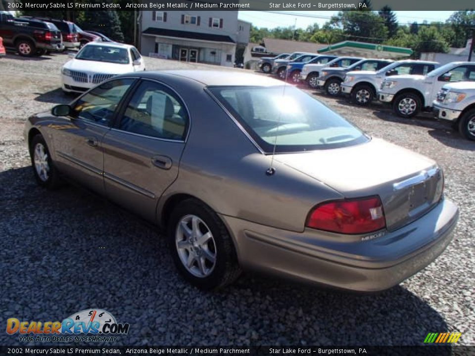 2002 Mercury Sable LS Premium Sedan Arizona Beige Metallic / Medium Parchment Photo #6