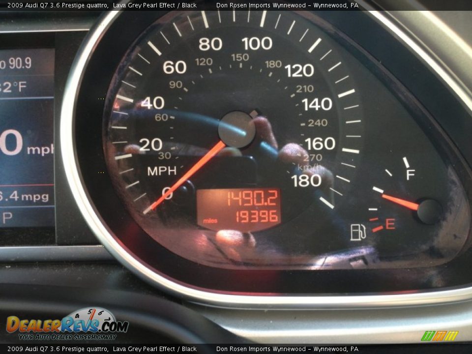 2009 Audi Q7 3.6 Prestige quattro Lava Grey Pearl Effect / Black Photo #35
