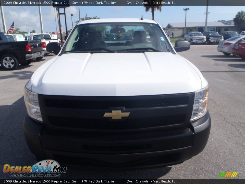 2009 Chevrolet Silverado 1500 Regular Cab Summit White / Dark Titanium Photo #2