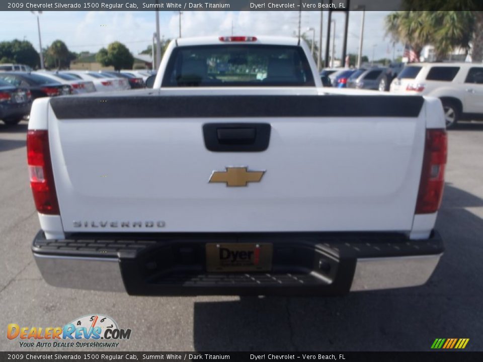 2009 Chevrolet Silverado 1500 Regular Cab Summit White / Dark Titanium Photo #4