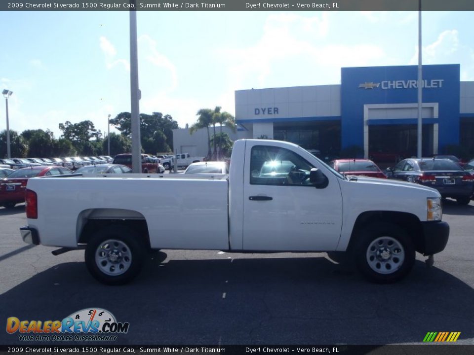 2009 Chevrolet Silverado 1500 Regular Cab Summit White / Dark Titanium Photo #6