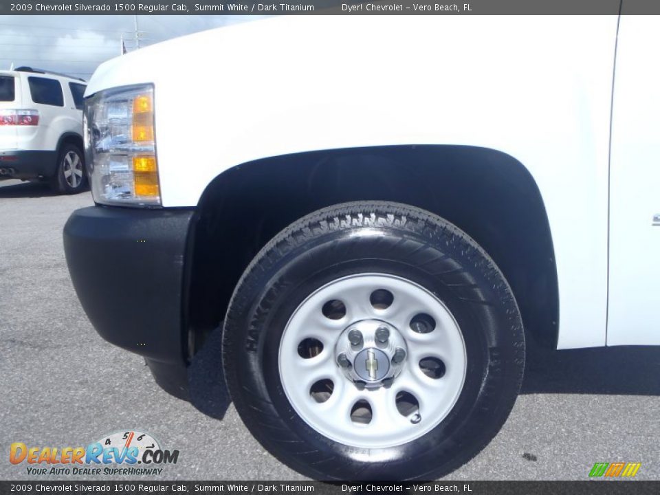 2009 Chevrolet Silverado 1500 Regular Cab Summit White / Dark Titanium Photo #7