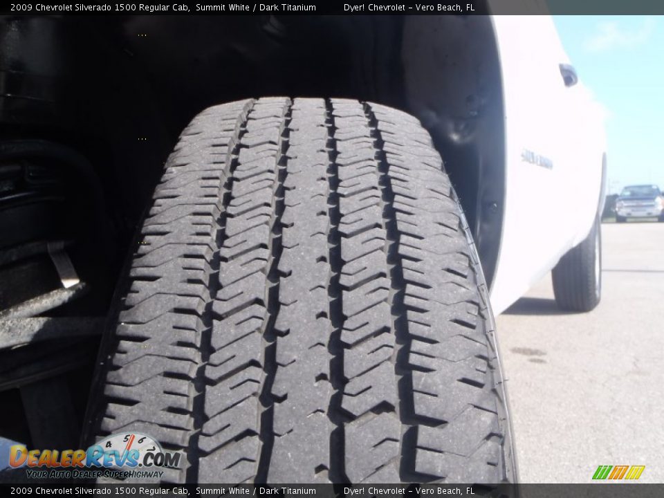 2009 Chevrolet Silverado 1500 Regular Cab Summit White / Dark Titanium Photo #8