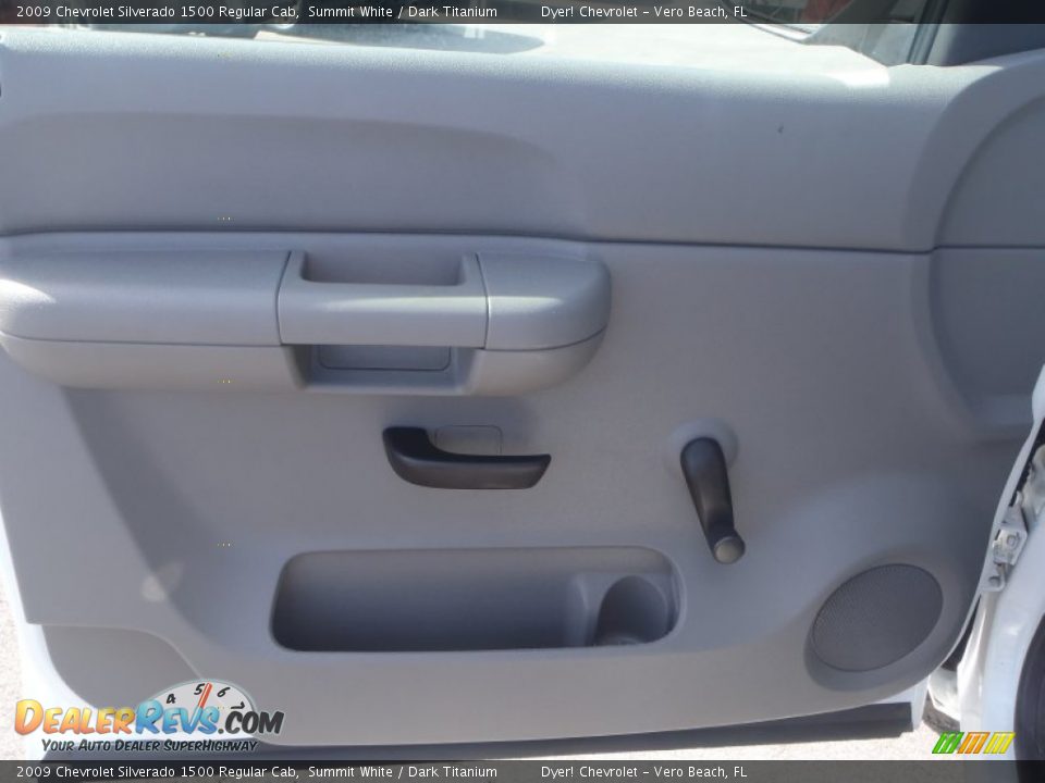 2009 Chevrolet Silverado 1500 Regular Cab Summit White / Dark Titanium Photo #10