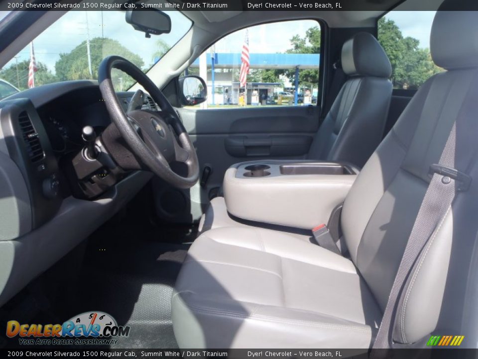 2009 Chevrolet Silverado 1500 Regular Cab Summit White / Dark Titanium Photo #12