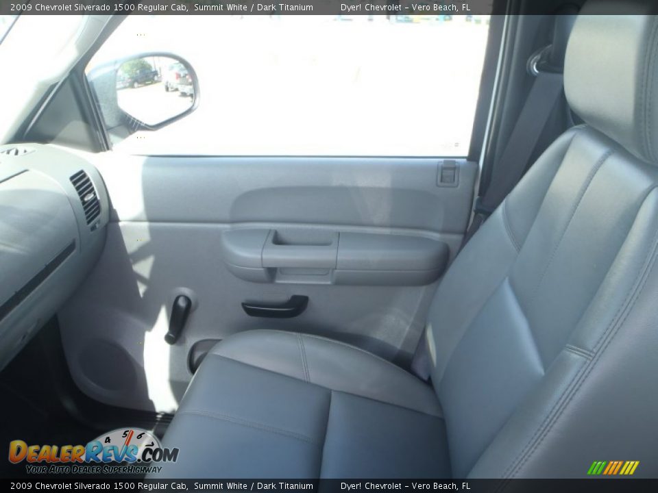 2009 Chevrolet Silverado 1500 Regular Cab Summit White / Dark Titanium Photo #17