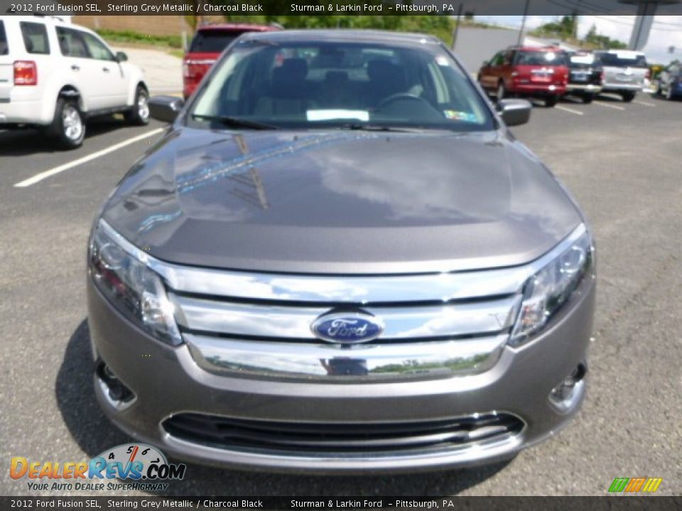 2012 Ford Fusion SEL Sterling Grey Metallic / Charcoal Black Photo #6