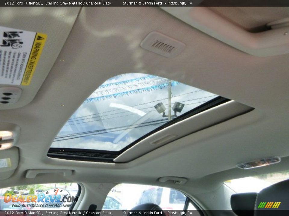 2012 Ford Fusion SEL Sterling Grey Metallic / Charcoal Black Photo #12