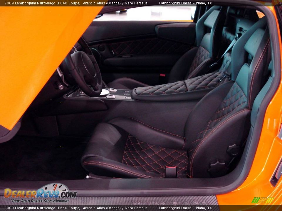 Nero Perseus Interior - 2009 Lamborghini Murcielago LP640 Coupe Photo #8