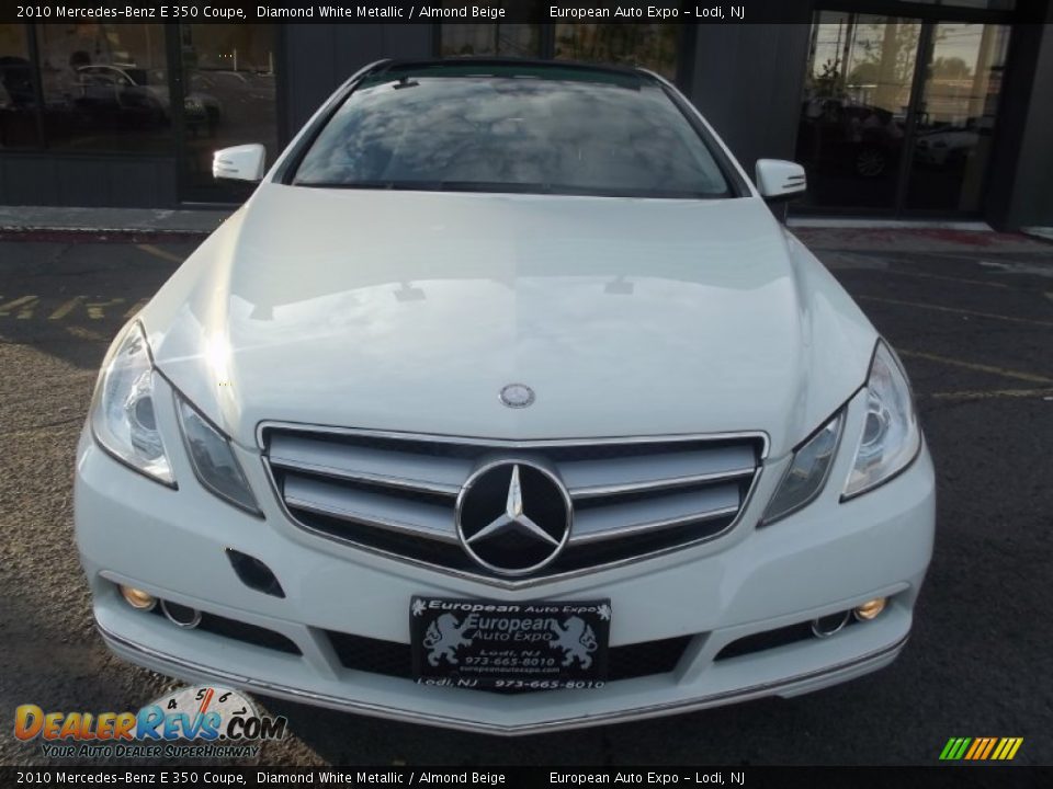 2010 Mercedes-Benz E 350 Coupe Diamond White Metallic / Almond Beige Photo #7