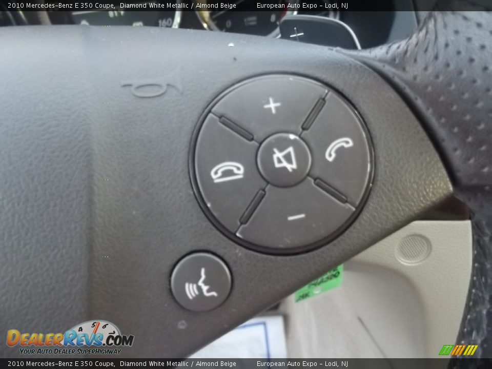 2010 Mercedes-Benz E 350 Coupe Diamond White Metallic / Almond Beige Photo #20