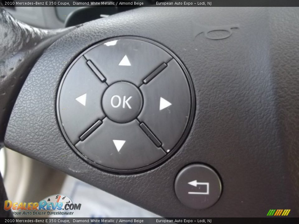2010 Mercedes-Benz E 350 Coupe Diamond White Metallic / Almond Beige Photo #21