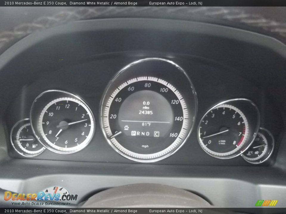 2010 Mercedes-Benz E 350 Coupe Diamond White Metallic / Almond Beige Photo #25