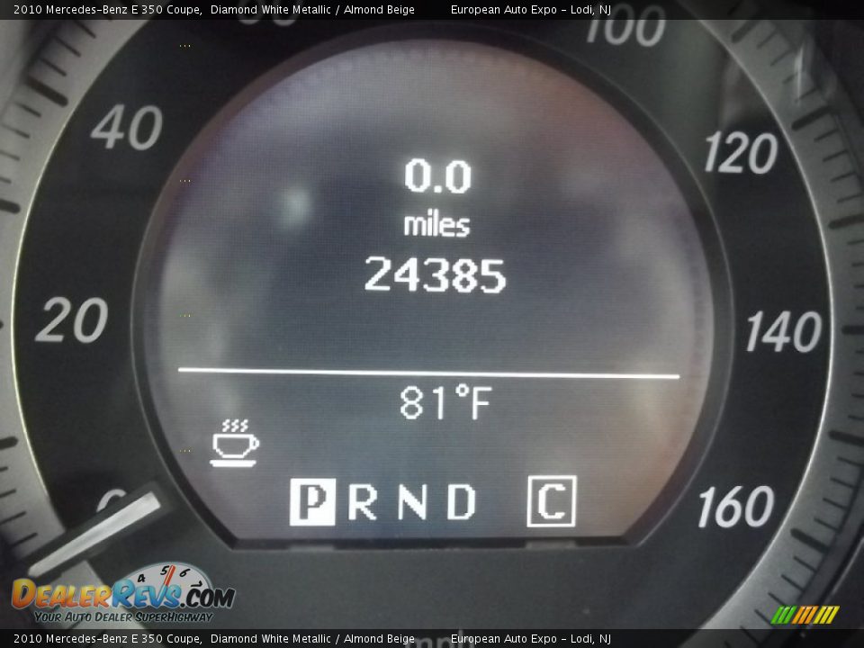 2010 Mercedes-Benz E 350 Coupe Diamond White Metallic / Almond Beige Photo #26