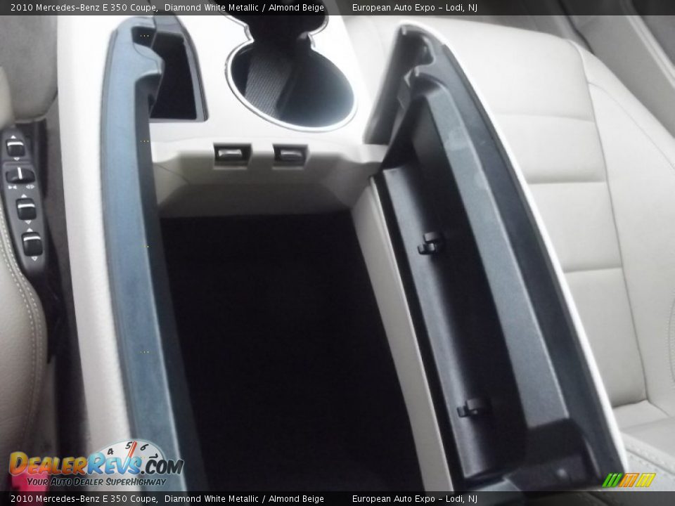 2010 Mercedes-Benz E 350 Coupe Diamond White Metallic / Almond Beige Photo #35