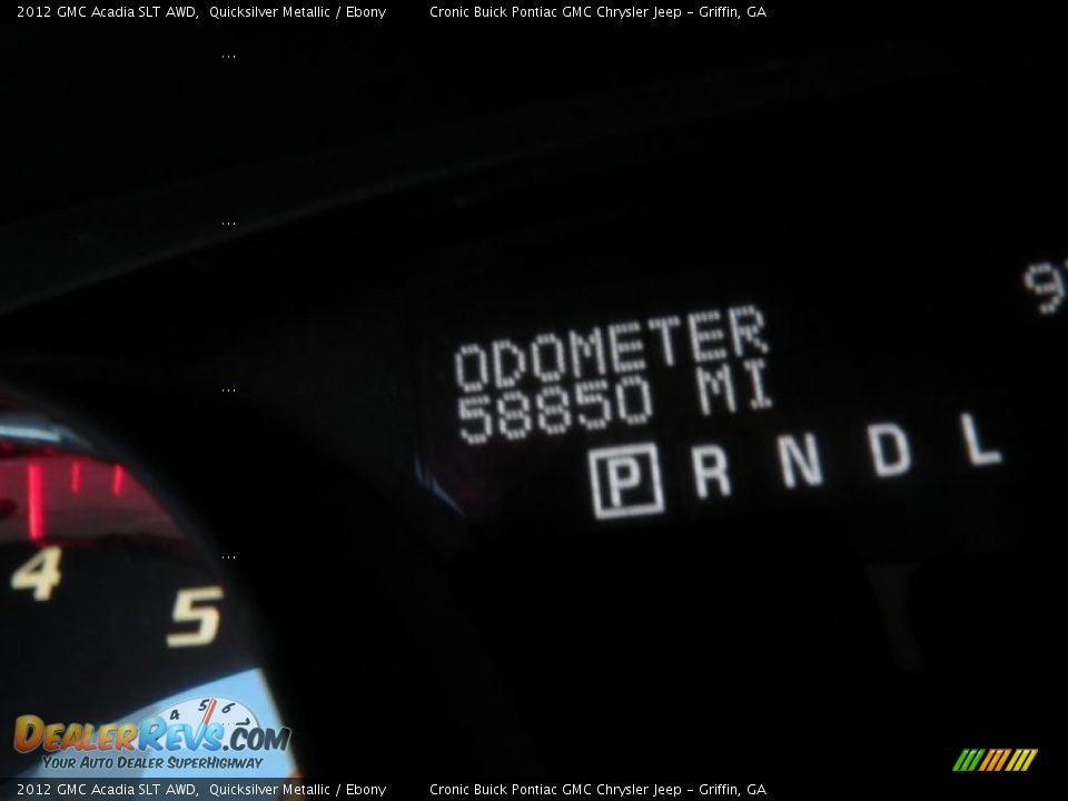 2012 GMC Acadia SLT AWD Quicksilver Metallic / Ebony Photo #25