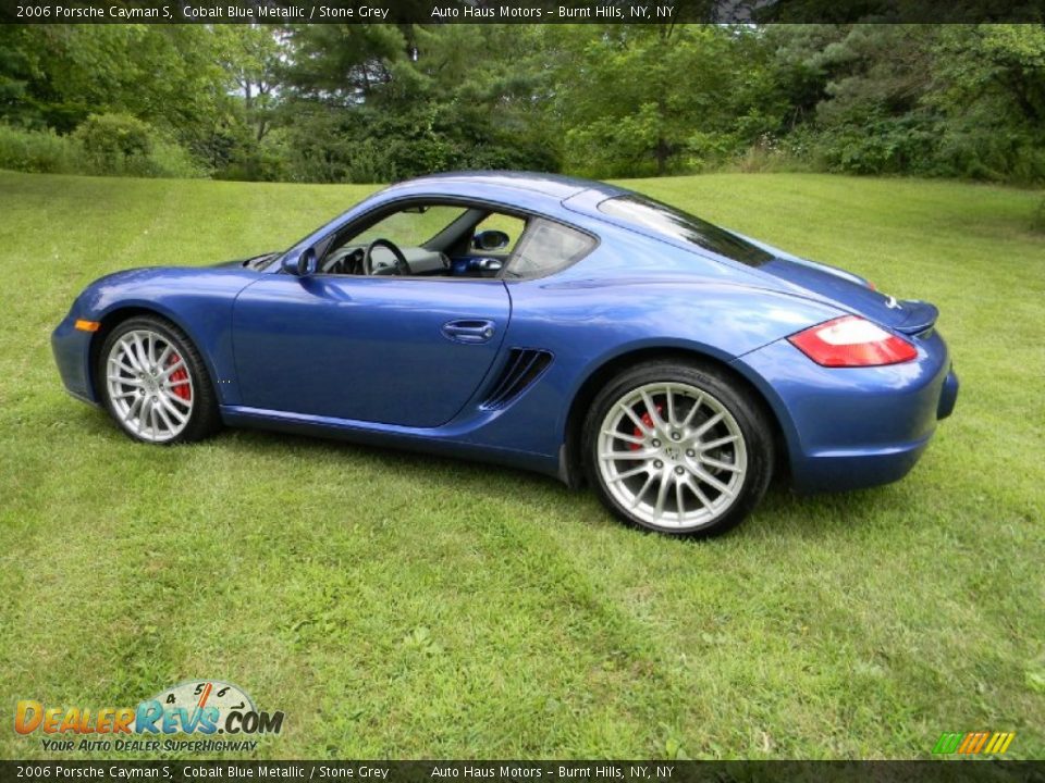 2006 Porsche Cayman S Cobalt Blue Metallic / Stone Grey Photo #3