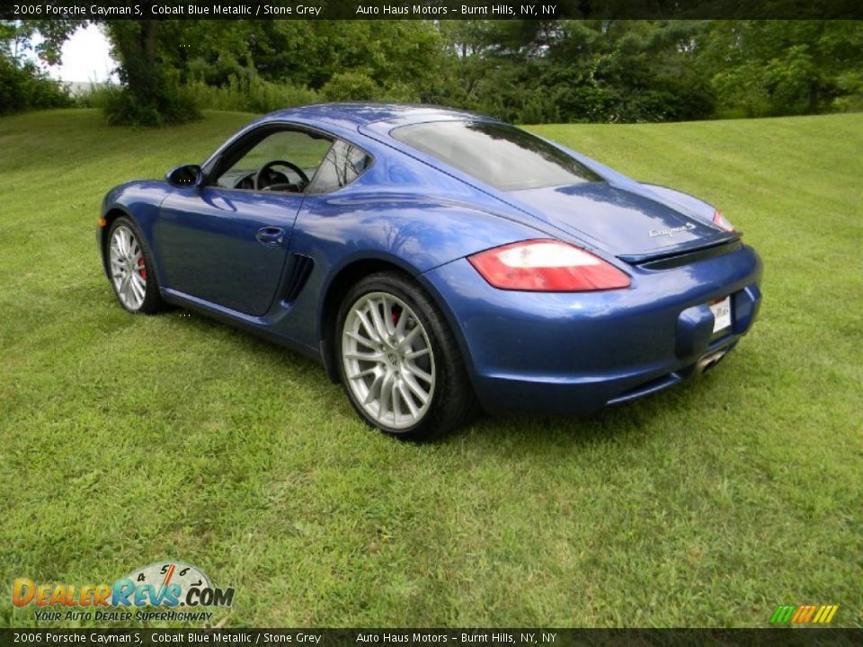 2006 Porsche Cayman S Cobalt Blue Metallic / Stone Grey Photo #4
