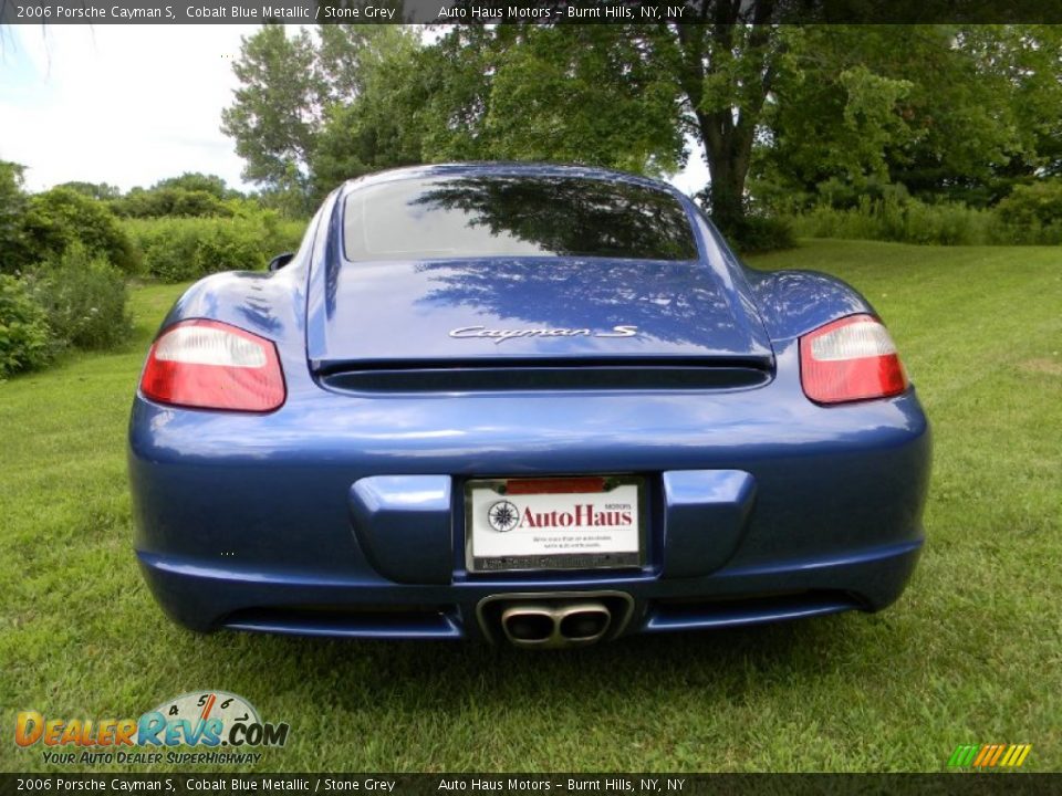 2006 Porsche Cayman S Cobalt Blue Metallic / Stone Grey Photo #5